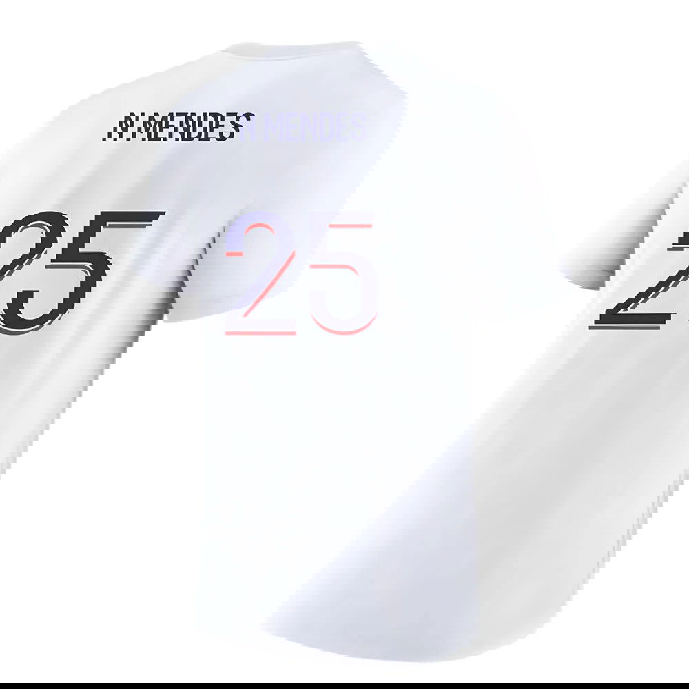 2023-2024 PSG Premium Essentials T-shirt (White) (N Mendes 25)