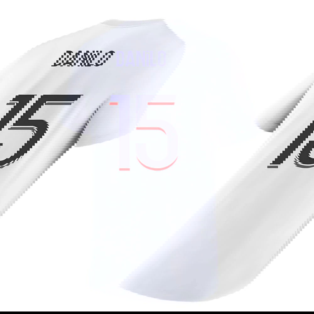2023-2024 PSG Premium Essentials T-shirt (White) (Danilo 15)