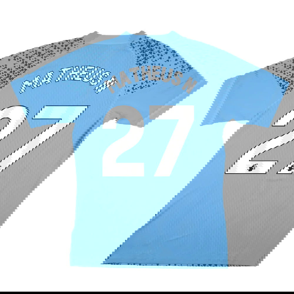 2023-2024 Man City Training Jersey Pro (Light Blue) (Matheus N 27)