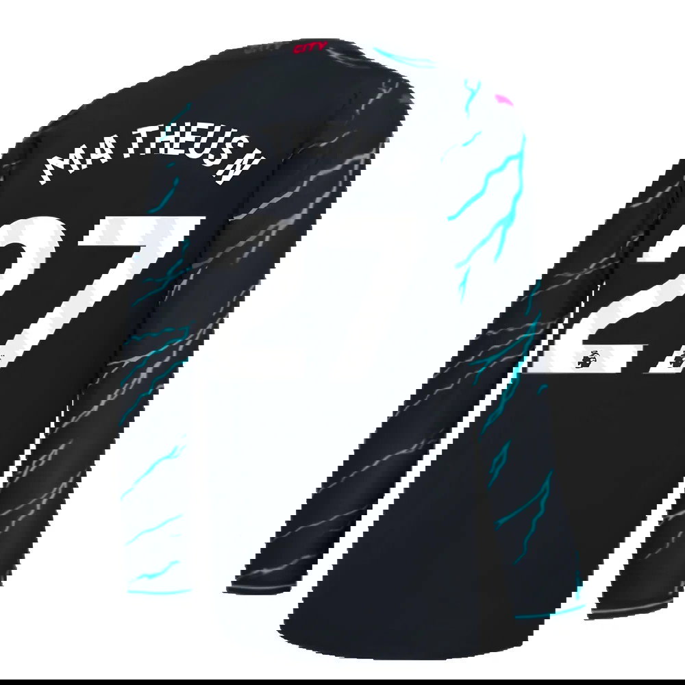 2023-2024 Man City Long Sleeve Third Shirt (Matheus N 27)