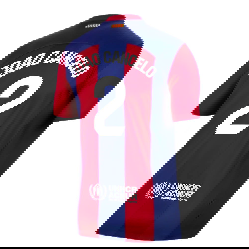 2023-2024 Barcelona Home Shirt (Joao Cancelo 2)