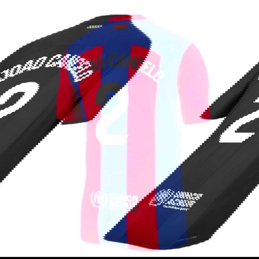 2023-2024 Barcelona Authentic Home Shirt (Joao Cancelo 2)