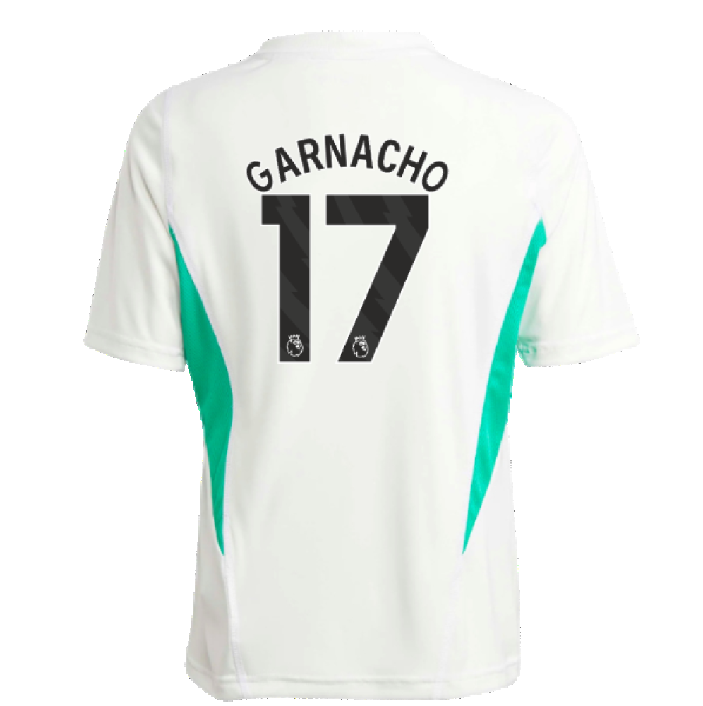 2023-2024 Man Utd Training Jersey (White) - Kids (Garnacho 17)