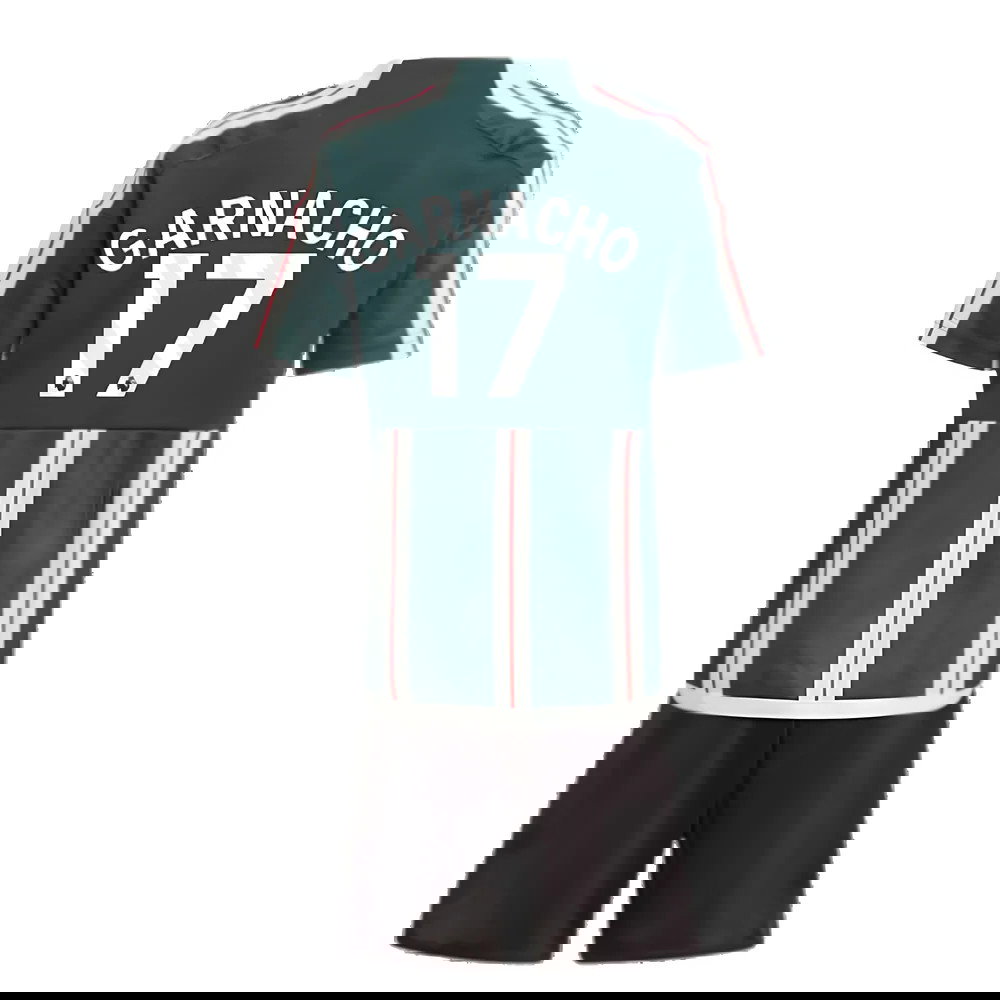 2023-2024 Man Utd Away Mini Kit (Garnacho 17)