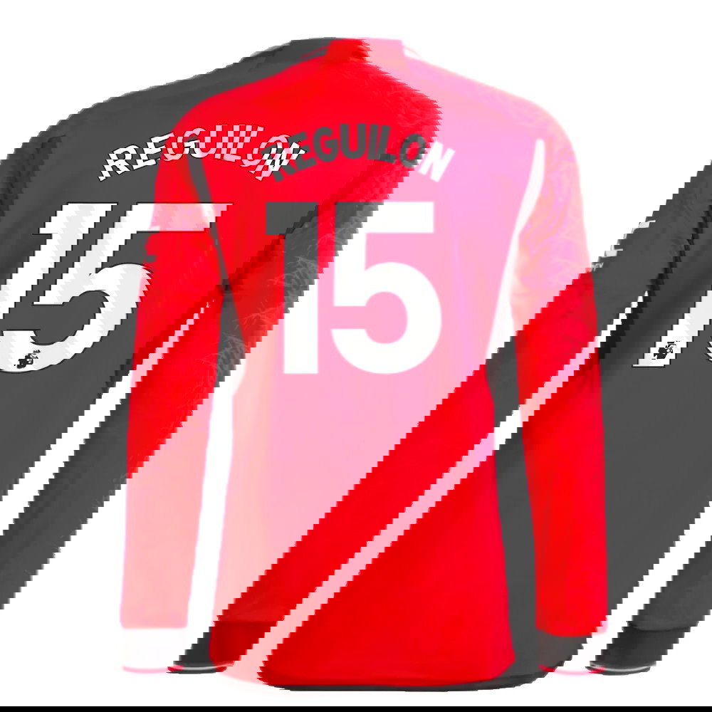 2023-2024 Man Utd Long Sleeve Home Shirt (Reguilon 15)