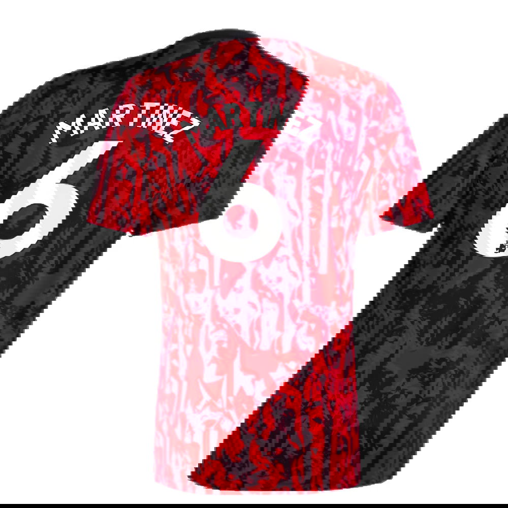 2023-2024 Man Utd Pre-Match Shirt (Red) (Martinez 6)
