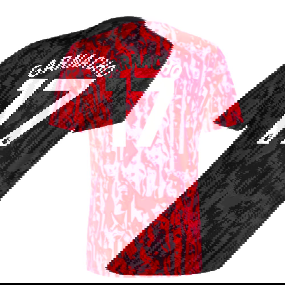 2023-2024 Man Utd Pre-Match Shirt (Red) (Garnacho 17)