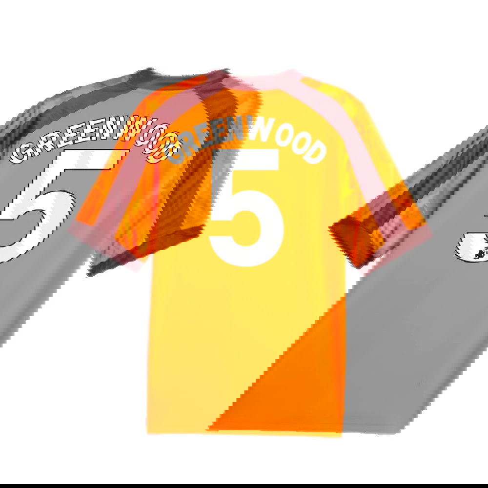 2023-2024 Manchester City eSports Jersey (Orange) (Greenwood 5)