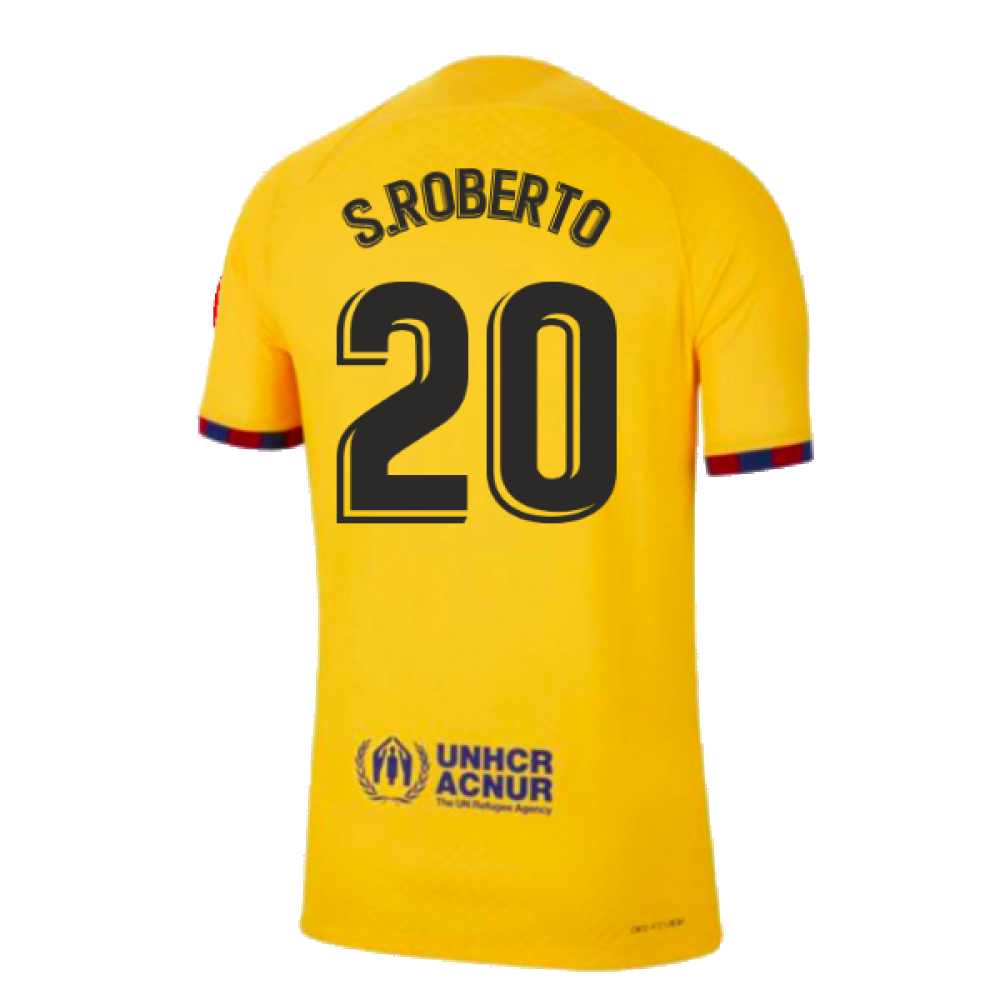 2022-2023 Barcelona Away Shirt (Sponsored) (S.ROBERTO 20)