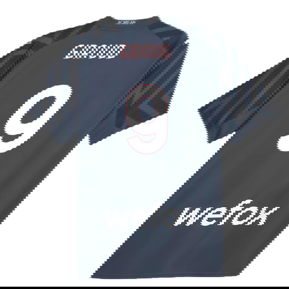 2023-2024 AC Milan Goalkeeper Home Shirt (Dark Night) (GIROUD 9)