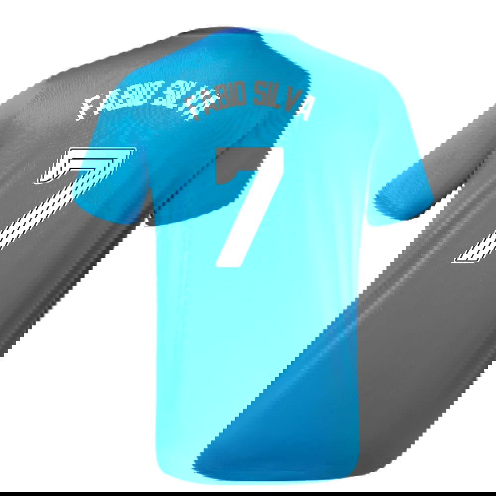 2023-2024 Rangers Players Training Tee (Deep Water) (Fabio Silva 7)