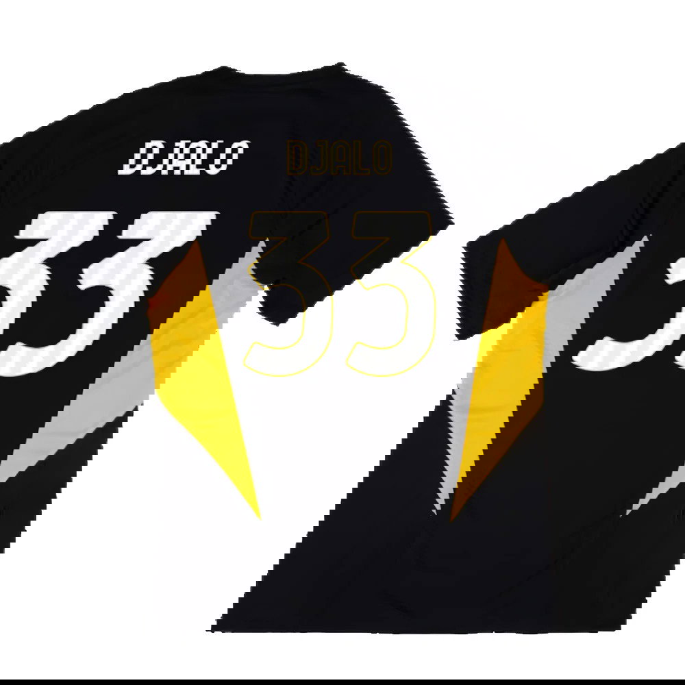2023-2024 Juventus Training Shirt (Black) (Djalo 33)