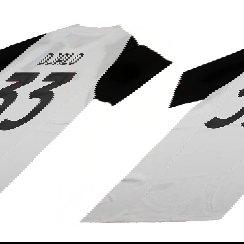 2023-2024 Juventus Cotton Tee (White) (Djalo 33)