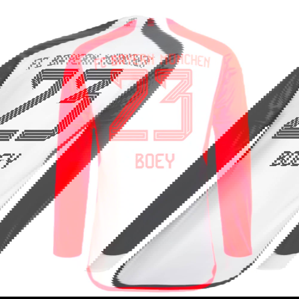 2023-2024 Bayern Munich Long Sleeve Home Shirt (Kids) (Boey 23)