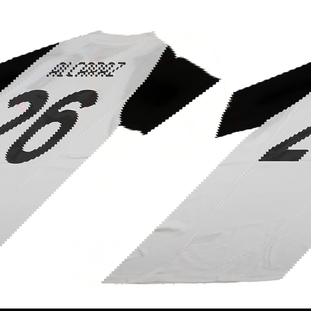 2023-2024 Juventus Cotton Tee (White) (Alcaraz 26)