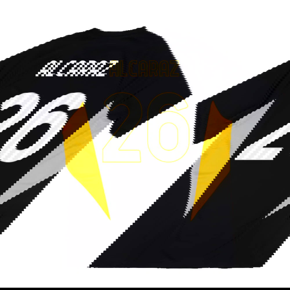2023-2024 Juventus Training Shirt (Black) (Alcaraz 26)