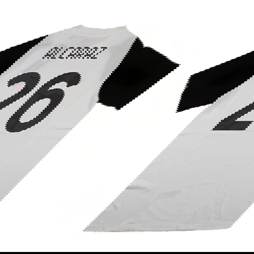 2023-2024 Juventus Cotton Tee (White) (Alcaraz 26)