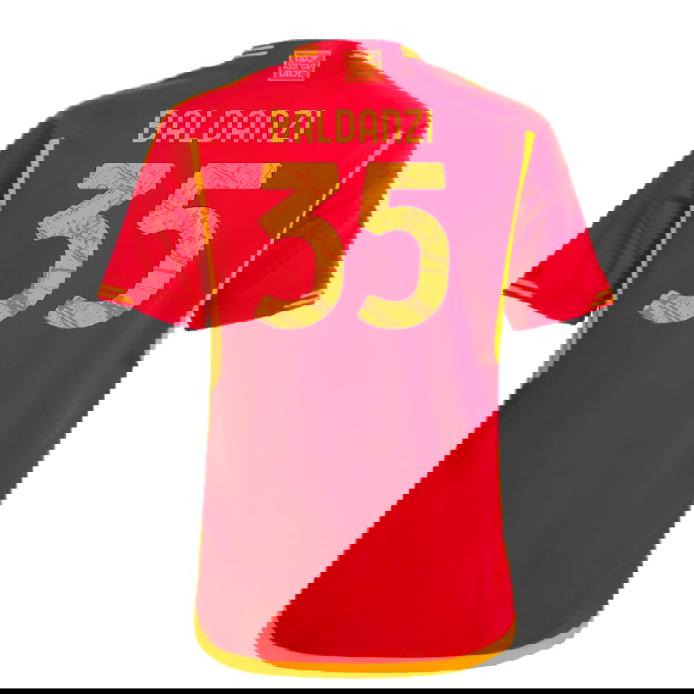 2023-2024 Roma Home Shirt (Kids) (Baldanzi 35)
