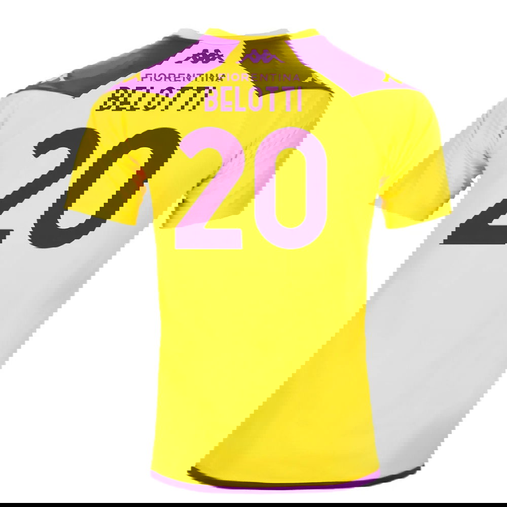 2023-2024 Fiorentina Training Shirt (Yellow) (Belotti 20)