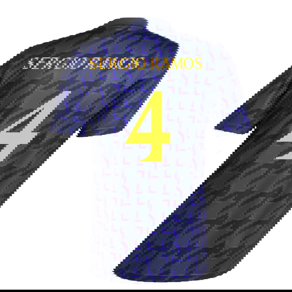 2023-2024 Real Madrid Pre-Match Shirt (Shadow Navy) (Sergio Ramos 4)