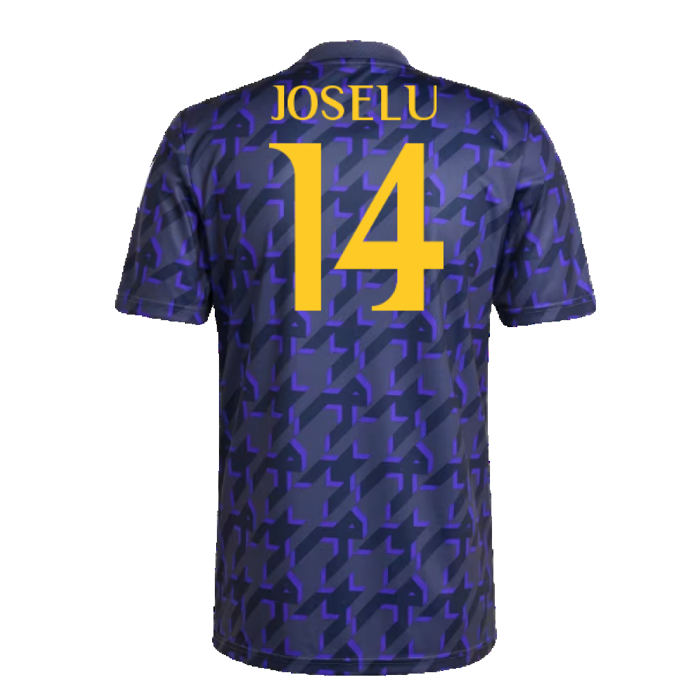2023-2024 Real Madrid Pre-Match Shirt (Shadow Navy) (Joselu 14)