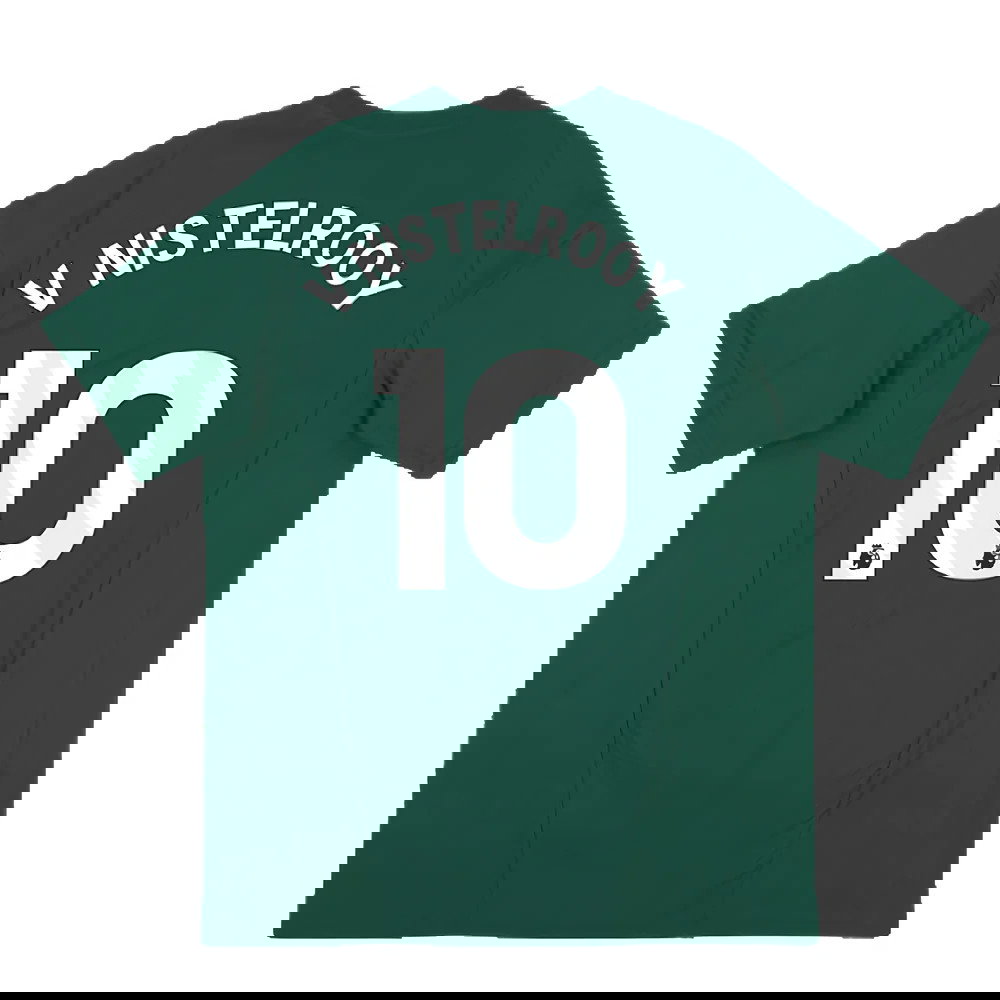 2023-2024 Man Utd Training Tee (Green) (V Nistelrooy 10)