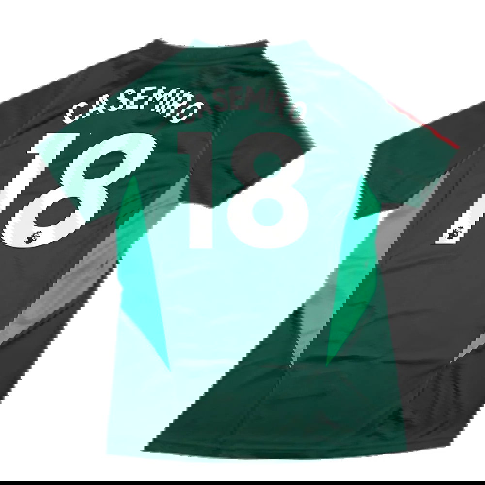 2023-2024 Man Utd Training Shirt (Green) - Ladies (Casemiro 18)