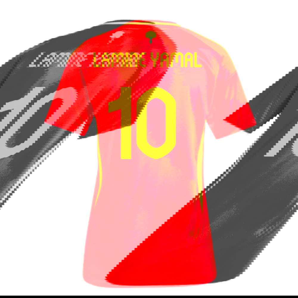 2024-2025 Spain Home Shirt (Ladies) (Lamine Yamal 10)