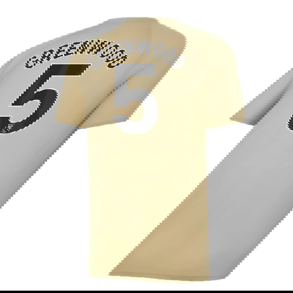 2023-2024 Man City Prematch SS Jersey (Granola) (Greenwood 5)