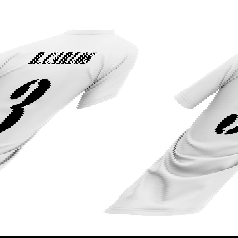 Real Madrid 2002-2003 Retro Shirt T-shirt (White) (R.CARLOS 3)