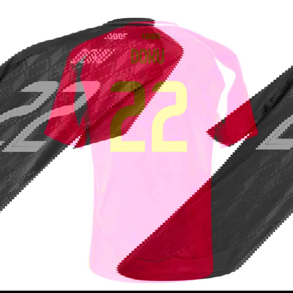 2024-2025 Belgium Home Shirt (Kids) (Doku 22)