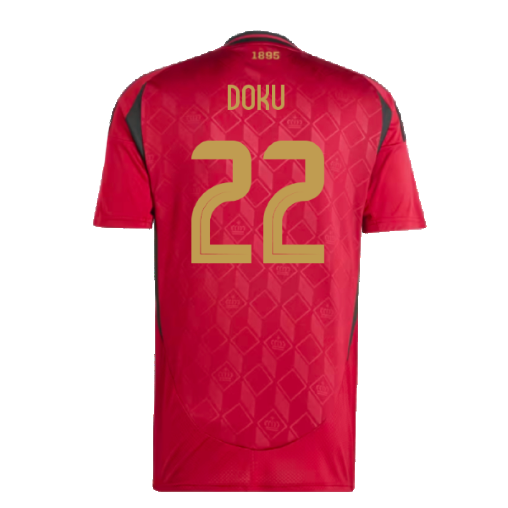 2024-2025 Belgium Home Shirt (Doku 22)