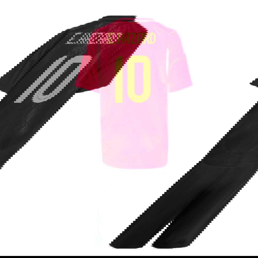 2024-2025 Belgium Home Mini Kit (E.Hazard 10)