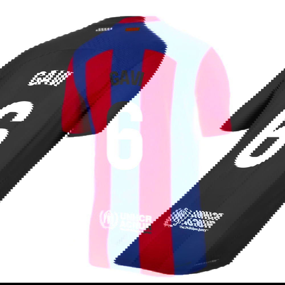 2023-2024 Barcelona Authentic Home Shirt (Gavi 6)