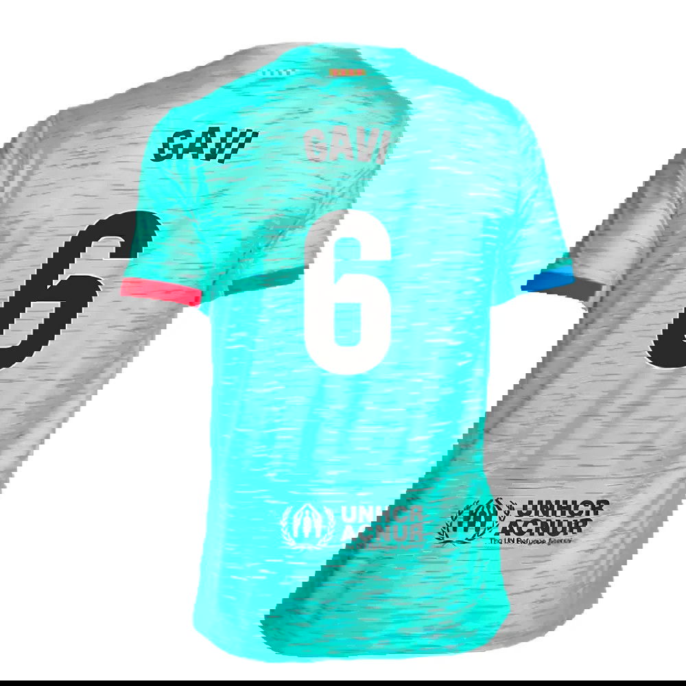 2023-2024 Barcelona Third Shirt (Gavi 6)