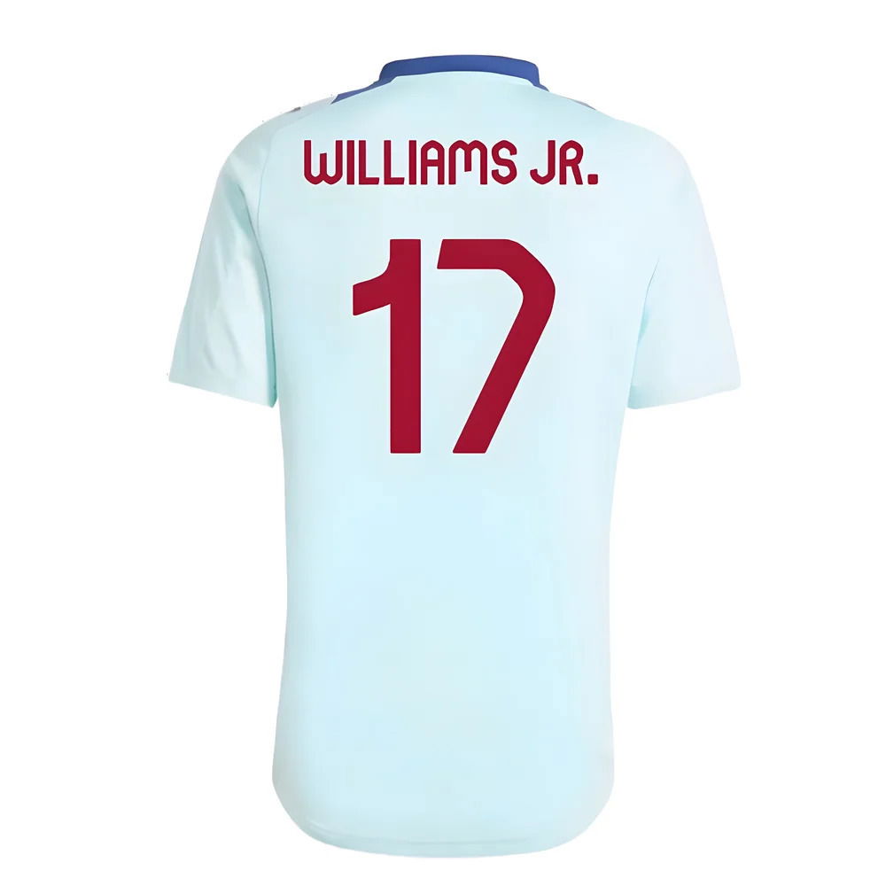 2024-2025 Spain Training Jersey (Halo Mint) (Williams JR. 17)