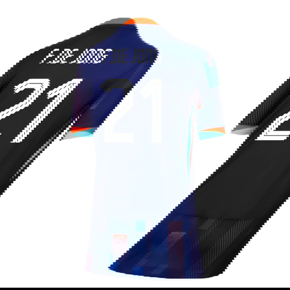 2024-2025 Netherlands Away Shirt (Kids) (F.De Jong 21)