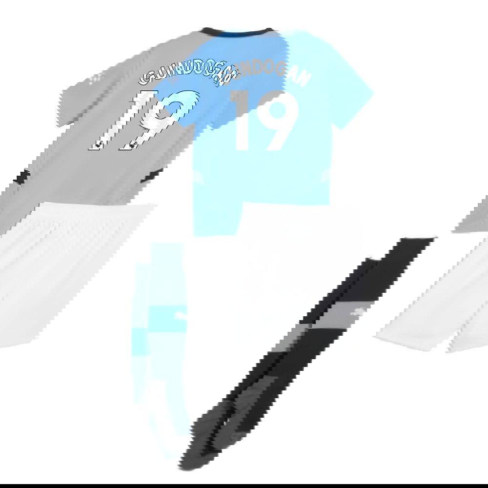 2024-2025 Man City Home Mini Kit (Gundogan 19)