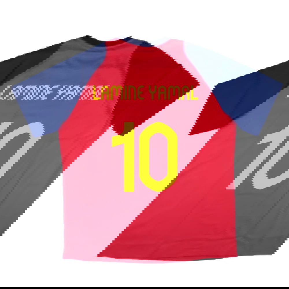 2024-2025 Spain Training Tee (Red) (Lamine Yamal 10)