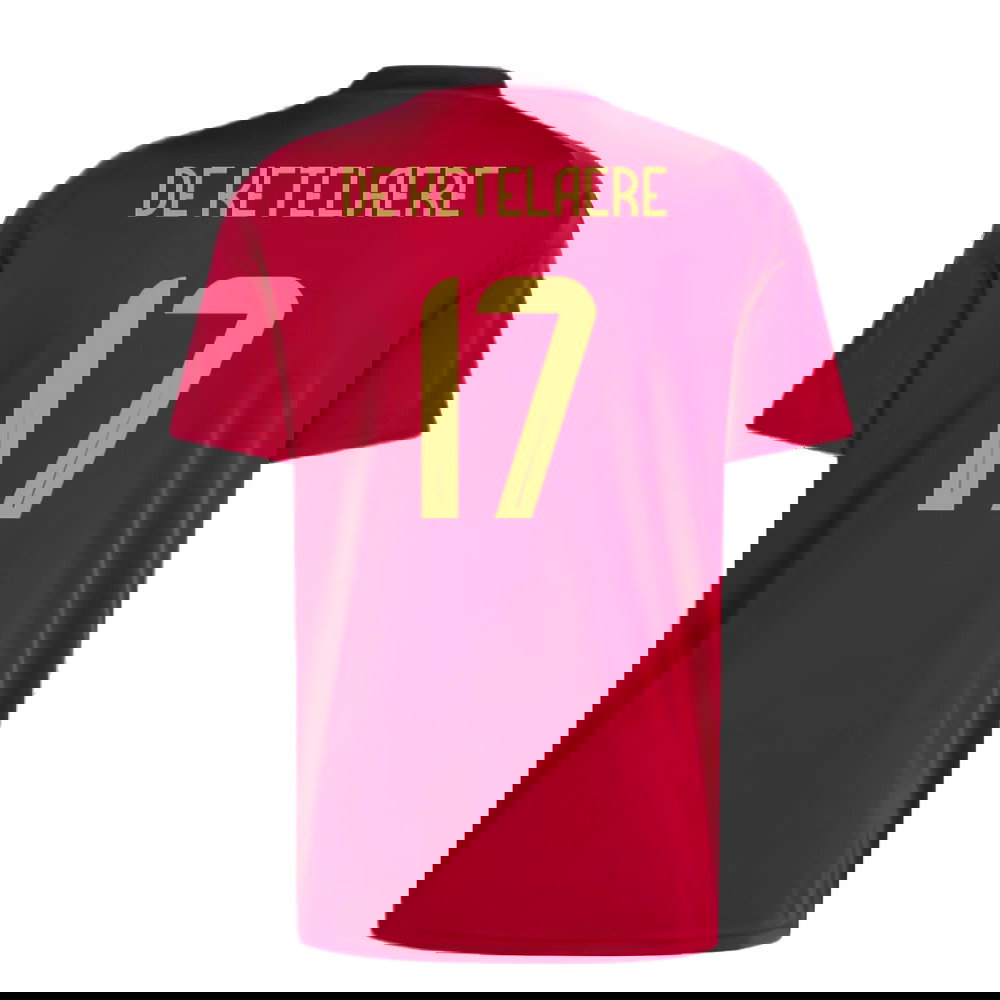 2024-2025 Belgium Home Fan Shirt (De Ketelaere 17)