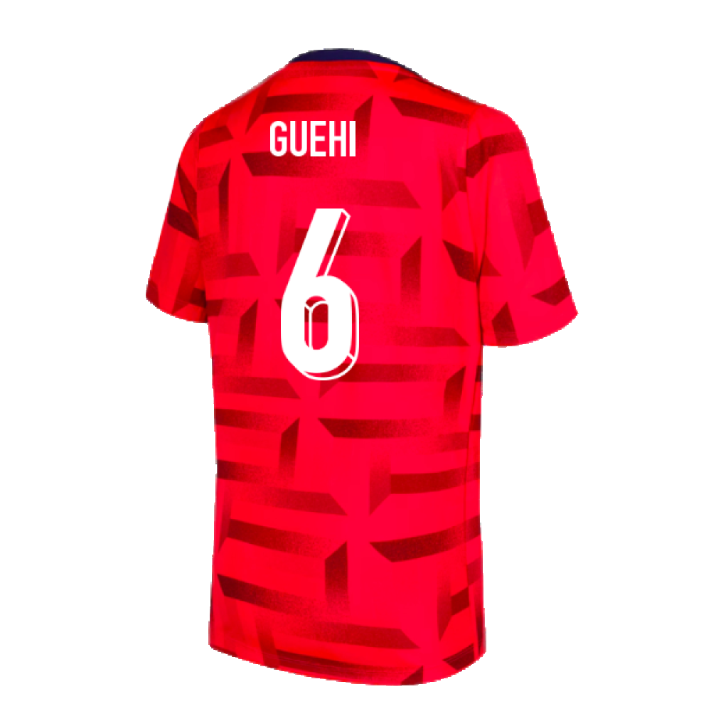 2024-2025 England Dri-FIT Pre-Match Shirt (Red) (Guehi 6)