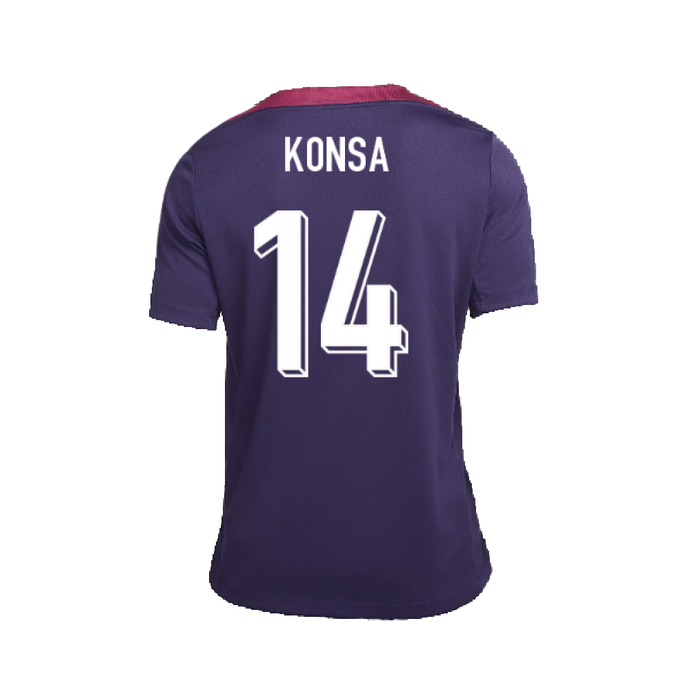 2024-2025 England Strike Training Shirt (Purple Ink) (Konsa 14)