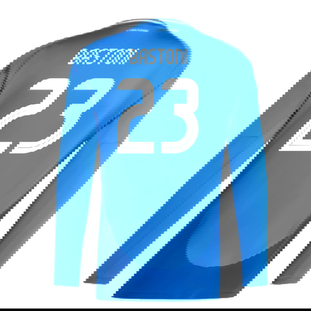 2024-2025 Italy Long Sleeve Home Shirt (BASTONI 23)