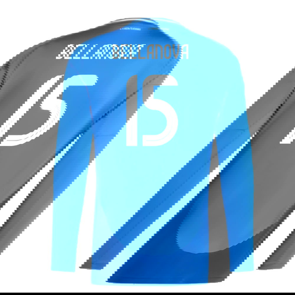 2024-2025 Italy Long Sleeve Home Shirt (BELLANOVA 15)