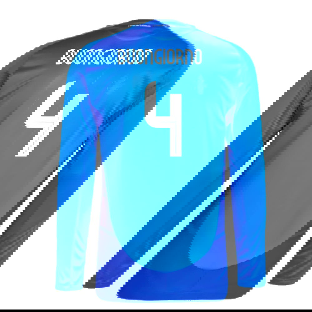 2024-2025 Italy Authentic Long Sleeve Home Shirt (BUONGIORNO 4)