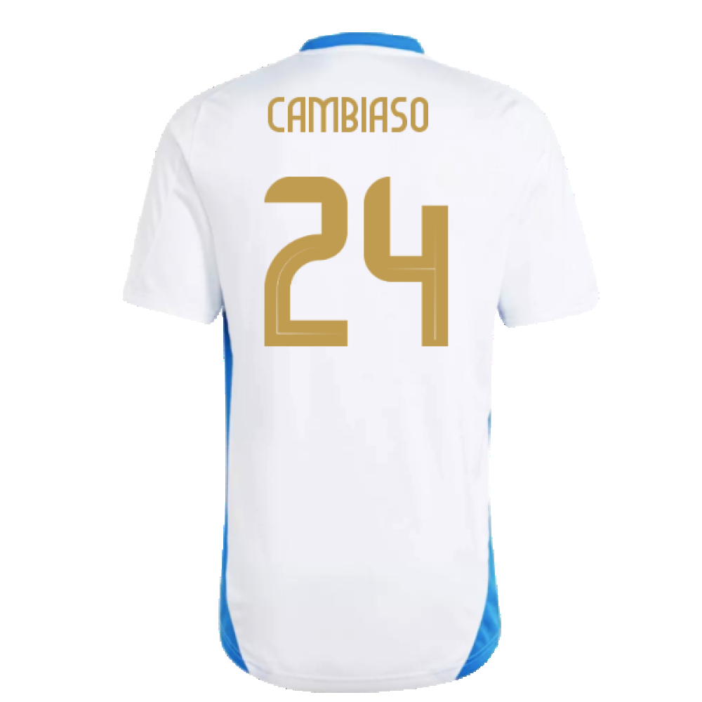 2024-2025 Italy Training Tee (White) (CAMBIASO 24)