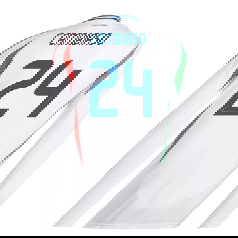 2024-2025 Italy Long Sleeve Away Shirt (CAMBIASO 24)