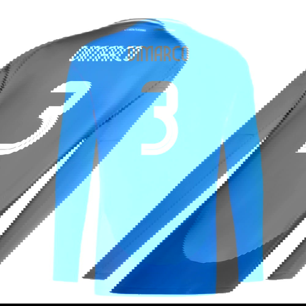 2024-2025 Italy Long Sleeve Home Shirt (DIMARCO 3)
