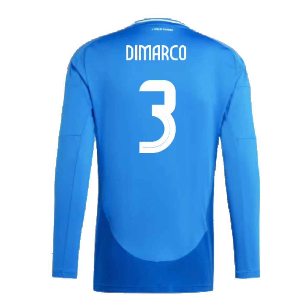 2024-2025 Italy Long Sleeve Home Shirt (DIMARCO 3)