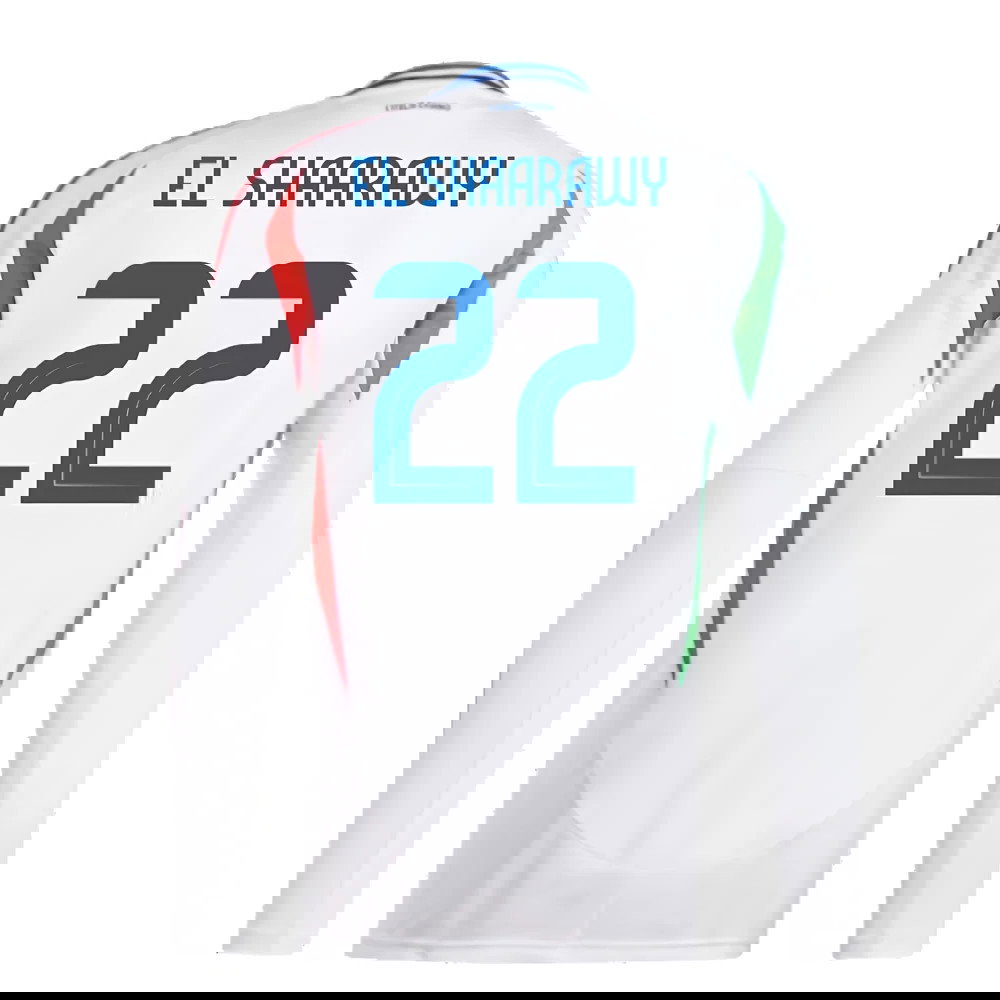 2024-2025 Italy Long Sleeve Away Shirt (EL SHAARAWY 22)